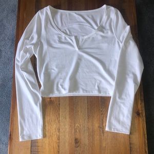Lululemon Crop Henley Long Sleeve